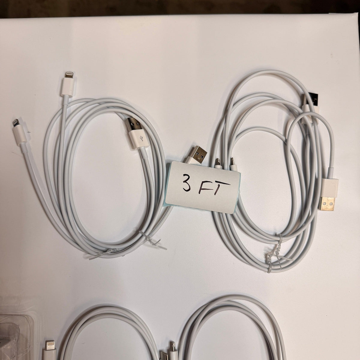 Set of 10 - 8 USB-C/USB-A to Lightning Charging Cables 3ft 6ft, 2 Wall Adapters