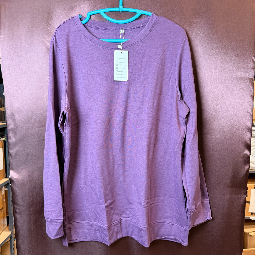 ROSRISS Women's Plus-Size 14W-28W Long Sleeve Sweatshirt Crewneck Top Pullover T