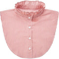 NIDMIDO Women Ruffle Mock Neck Detachable Half Blouse Shirts Fake Collar Dickey