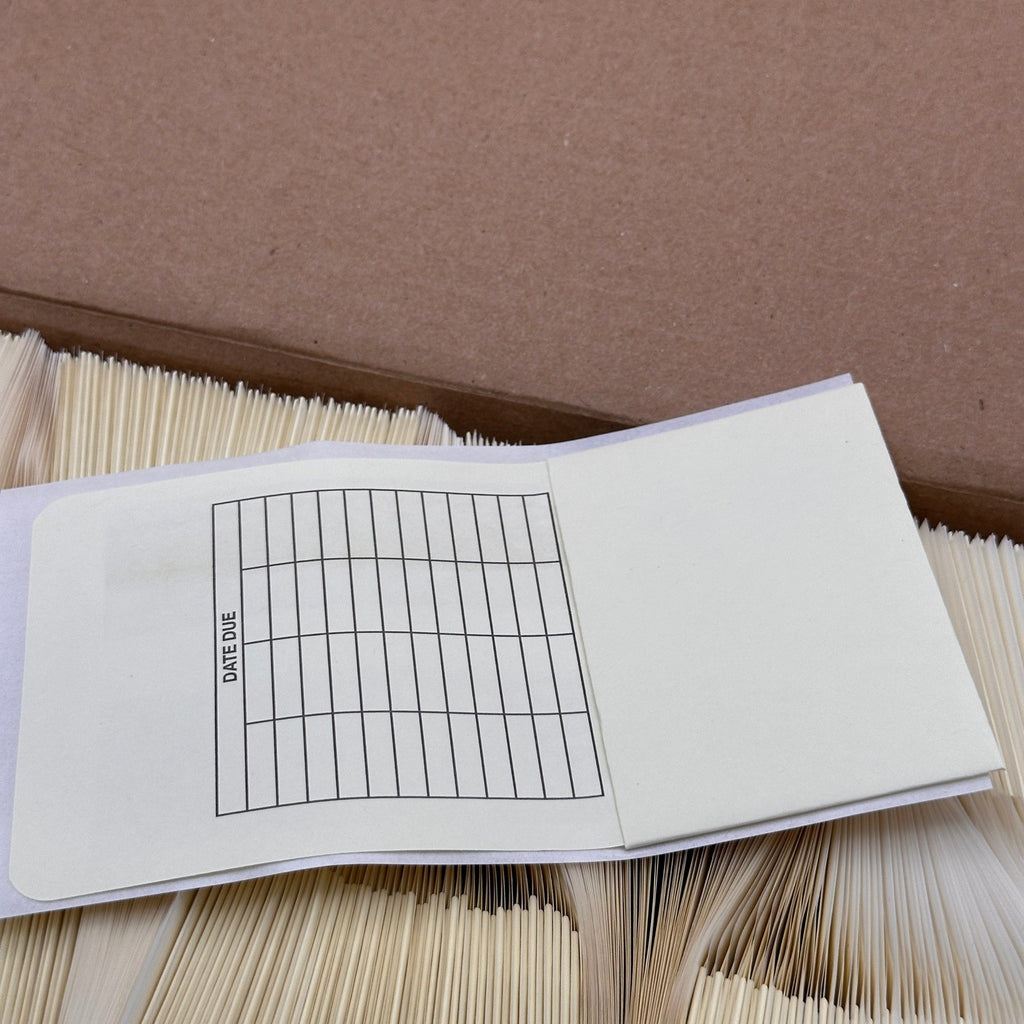 Pack of 500 Demco Pressure-Sensitive Book Pocket High Back w/ Date Grid