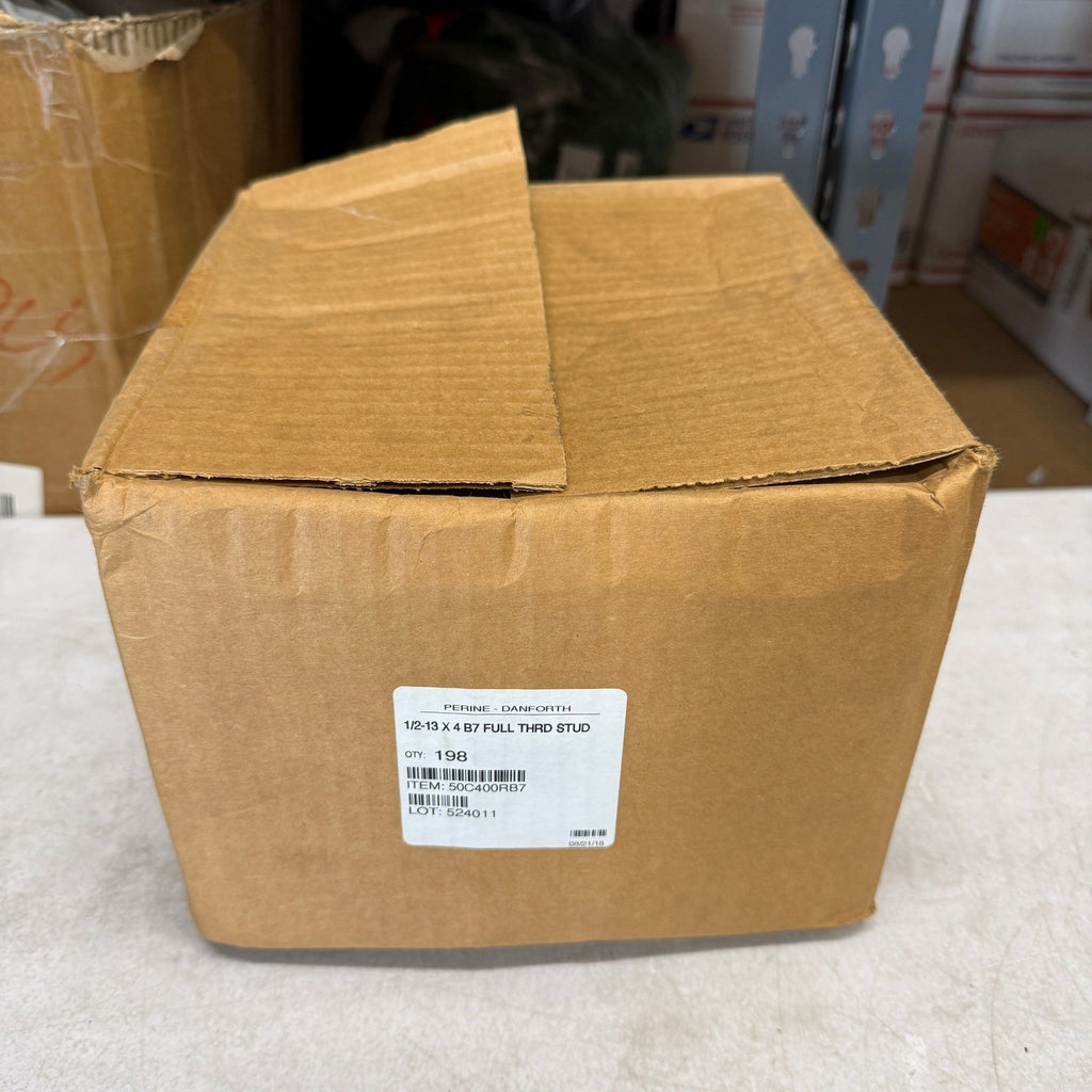 Pack of 198 Perine-Danforth 1/2-13 x 4 B7 Full Thread Stud Bolt
