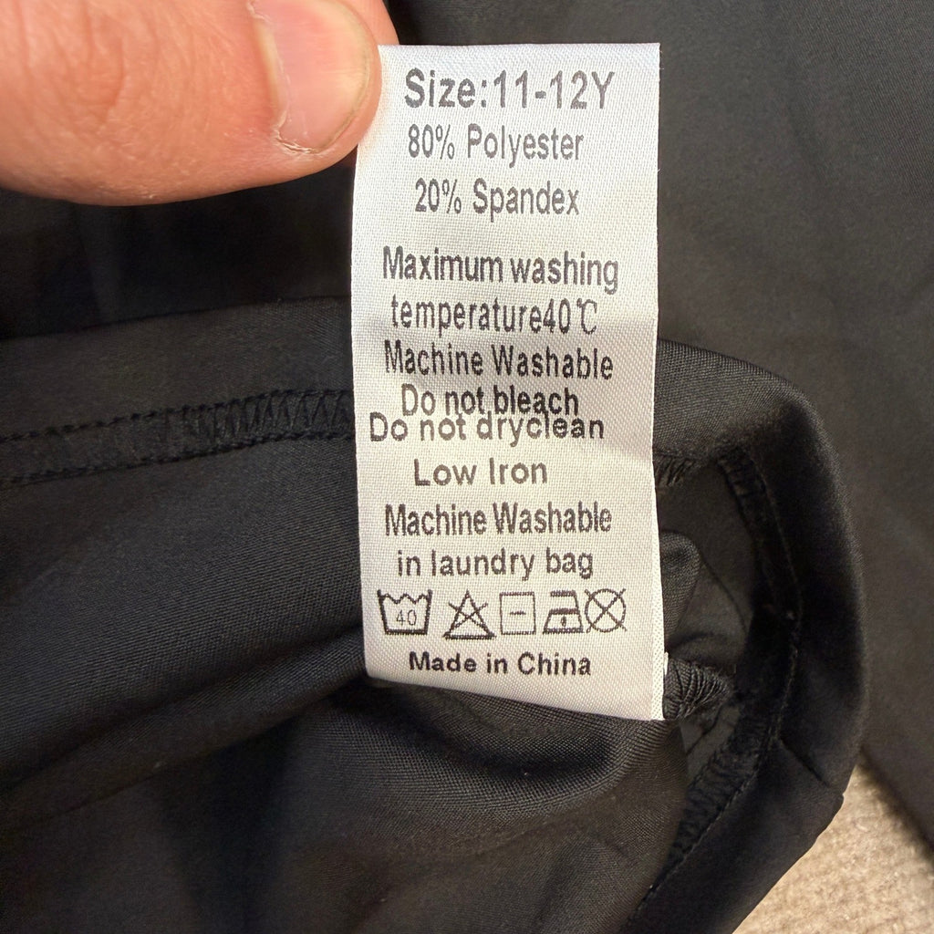 MSRP $42 LessonZoo 3 Pack Girl's 11-12Y Long Sleeve Athletic Shirts with Thu