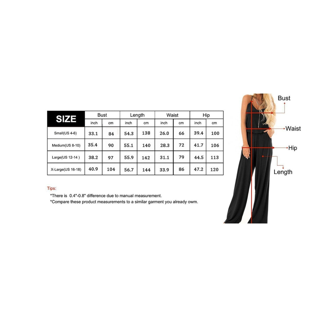 MSRP $52 Lacozy Women's M Red Summer Jumpsuits Casual Loose Sleeveless Spaghetti