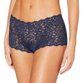 Maidenform Women's L Navy Underwear Boy Shorts With Cheeky Fit Lace Boyshor