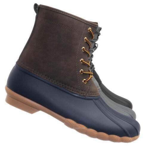 Women's US 8 High Quality Lace Up Duck Boots Rain Boots Garden Shoes Waterproof