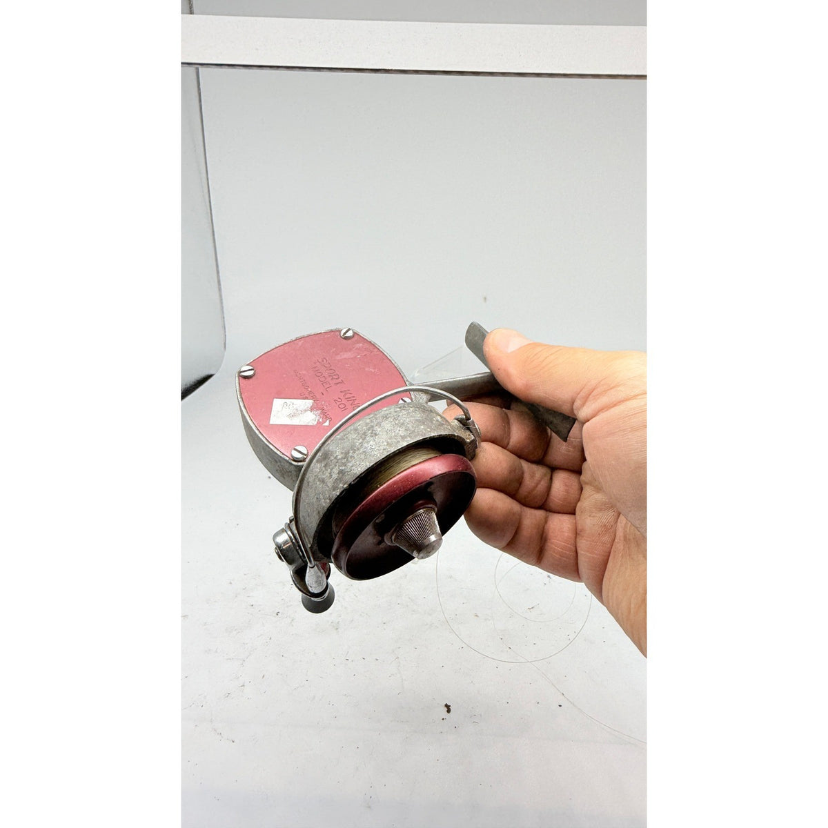 Vtg Montgomery Ward Sport King Model 201 Spinning Fishing Reel Made in USA