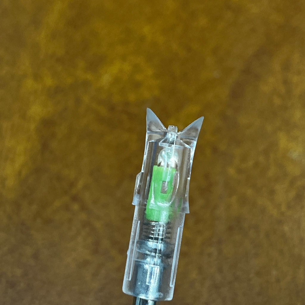 Pack of 6 LED Lighted Nocks for Crossbow Bolts 0.300"/ 7.62mm On/Off Switch