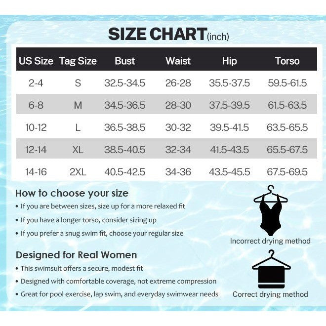 MSRP $38 American Trends Women's M Purple Athletic One Piece Swimsuits Modest