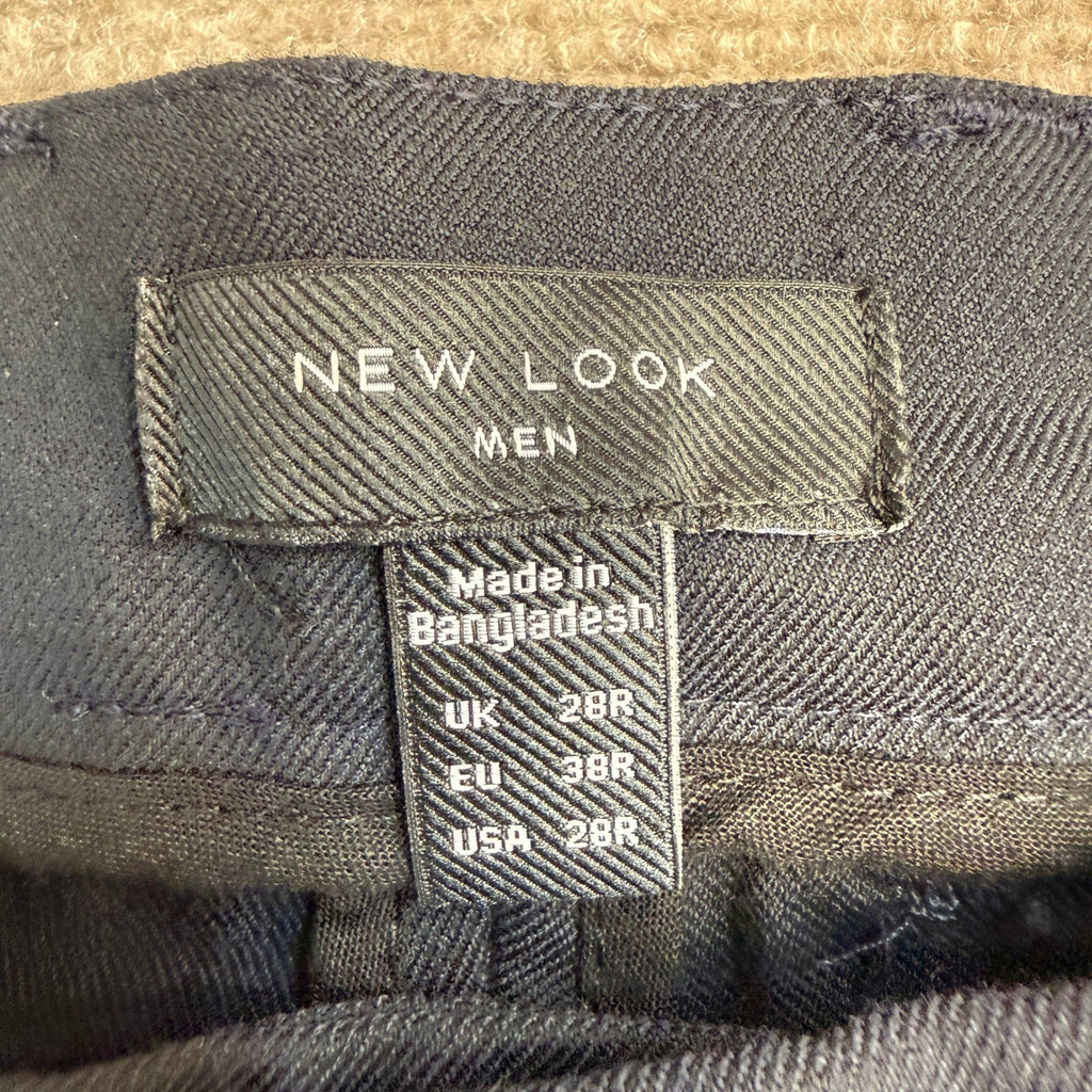 NWT New Look Men's Navy Blue 28R Plain Skinny Trouser Chinos Dress Pants