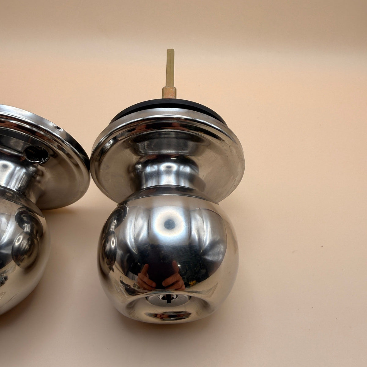 Copper Creek BK2040PS Ball Door Knob, Keyed Entry Function, Polished Stainless