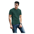 SWOTHONE Men's L Forest Green Big and Tall Short Sleeve T-Shirt Moisture Wickin