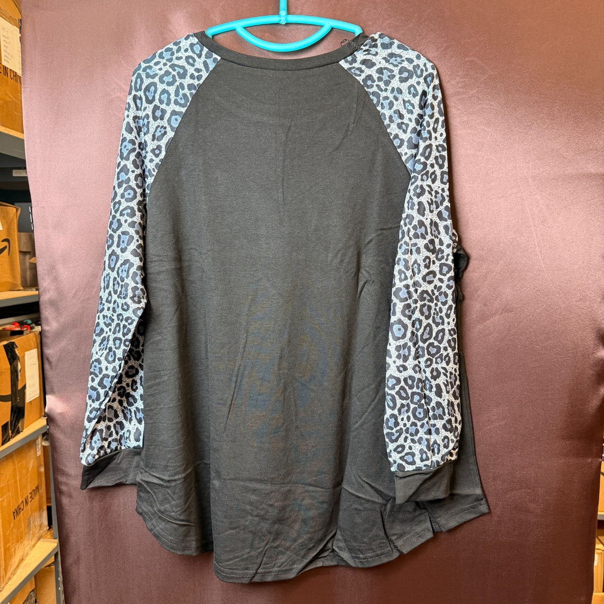 ROSRISS Women's 14W-28W Long Sleeve Tunic Crewneck Colorblock Striped Tee Shirt