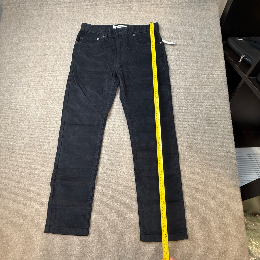 Amazon Essentials Men's 30x28 Straight Fit 5 Pocket Stretch Corduroy Pant Black