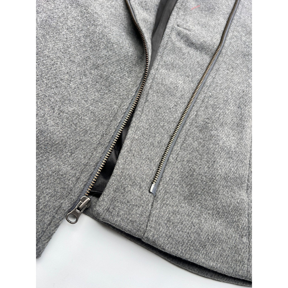NWT Kristen Blake Jacket Women's XL Heather Grey Coat Wool Asymmetrical Zip