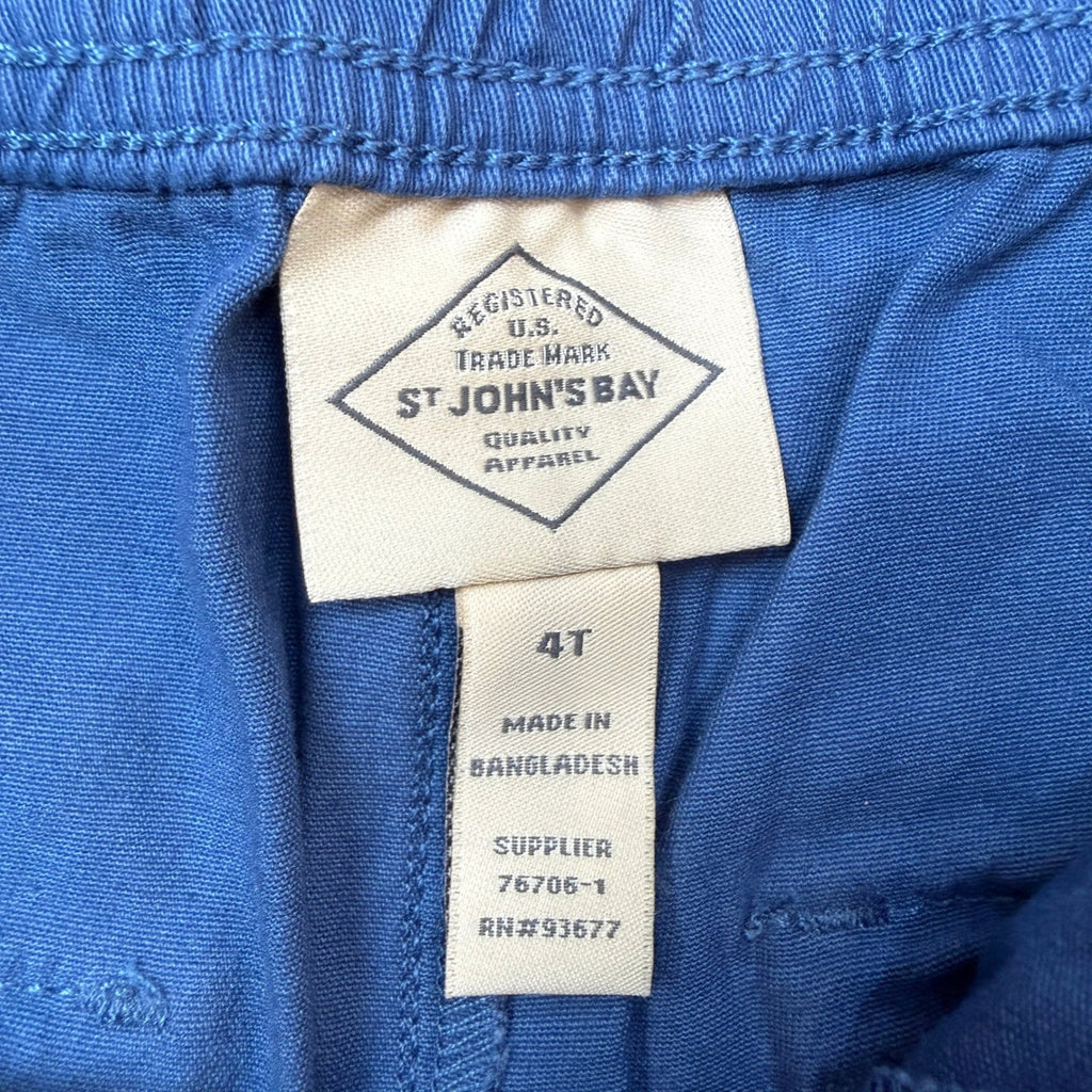 MSRP $50 St. John's Bay Womens 4 Tall True Navy Slim Flat Front Pants