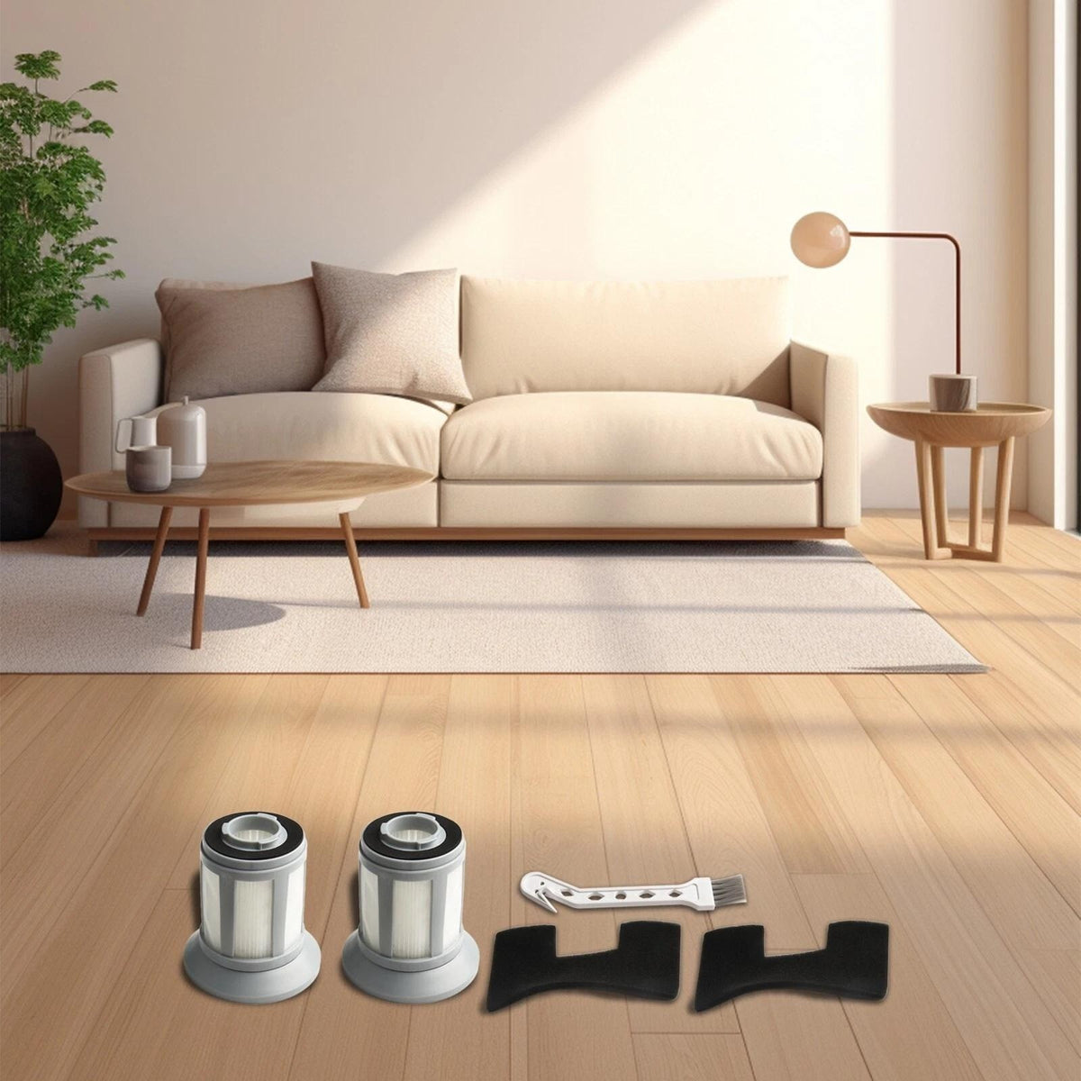 Set of 2 Filter Kit for Bissell Canister Vacuum Fits 2156A 2156C 2156W 1665 166