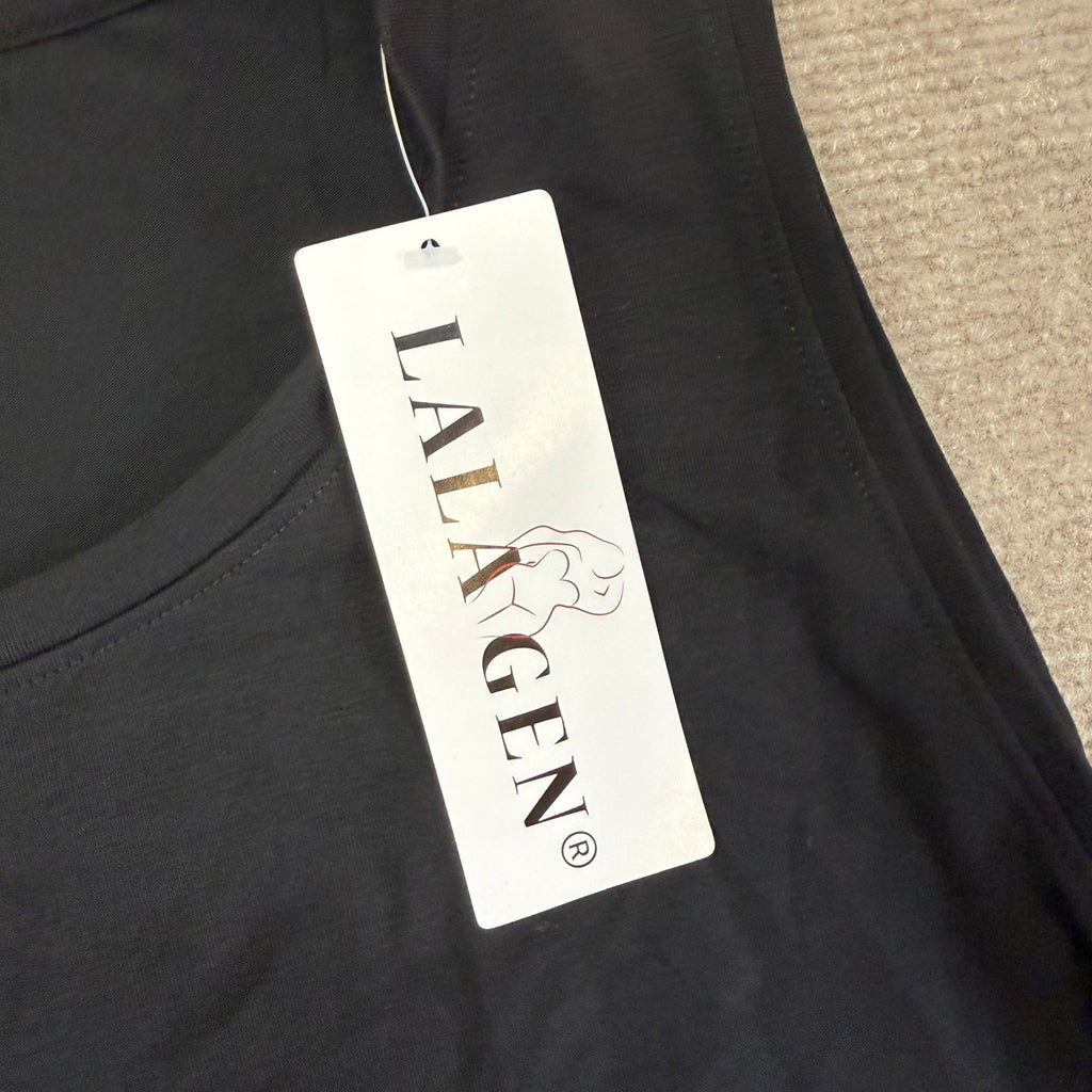NWT Lalagen Women's XXL Black Plus Size Workout Tank Tops Sleeveless Summer
