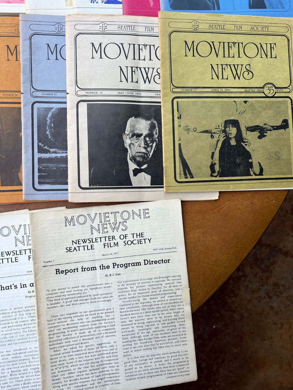 Lot of 57 Issues of Movietone News Magazine 1970's