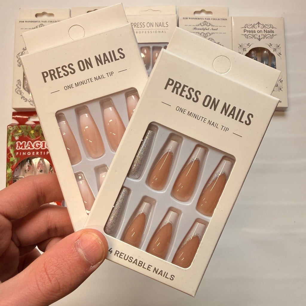 Lot of 10 Pack of 24 New False Press On Nails Assorted Designs and Colors №N10