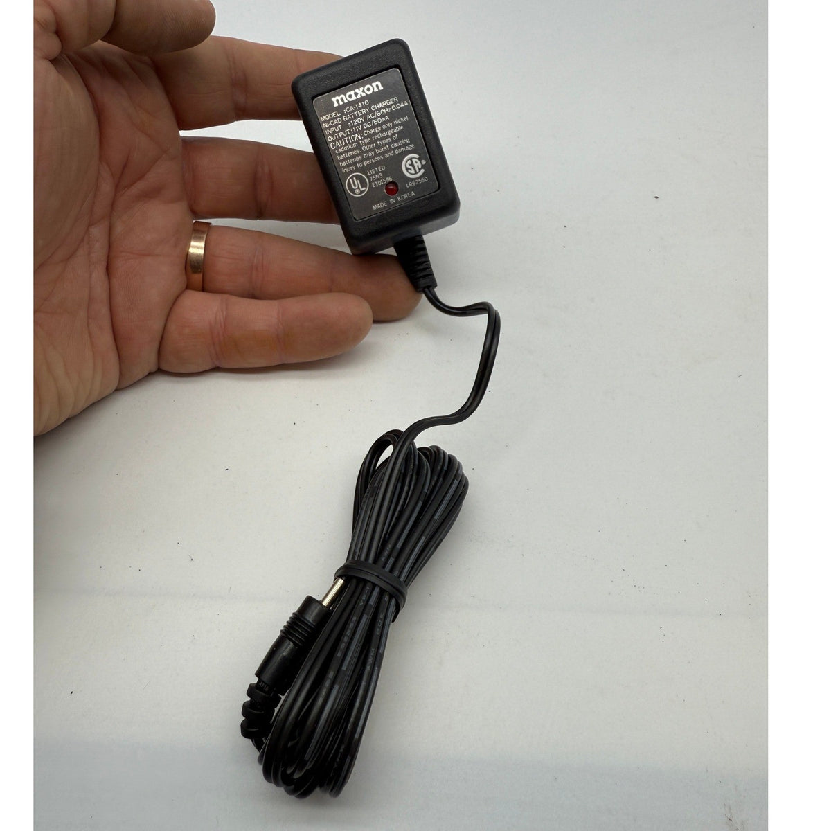 Lot of 3 Maxon CA-1410 AC DC Power Supply Adapter 11V 50mA for NiCD Battery Cha