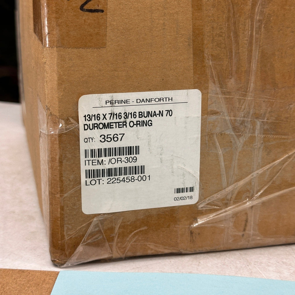 Pack of 3567 Perine-Danforth 13/16 x 7/16 x 3/16 Buna-N 70 Durometer O-Rings