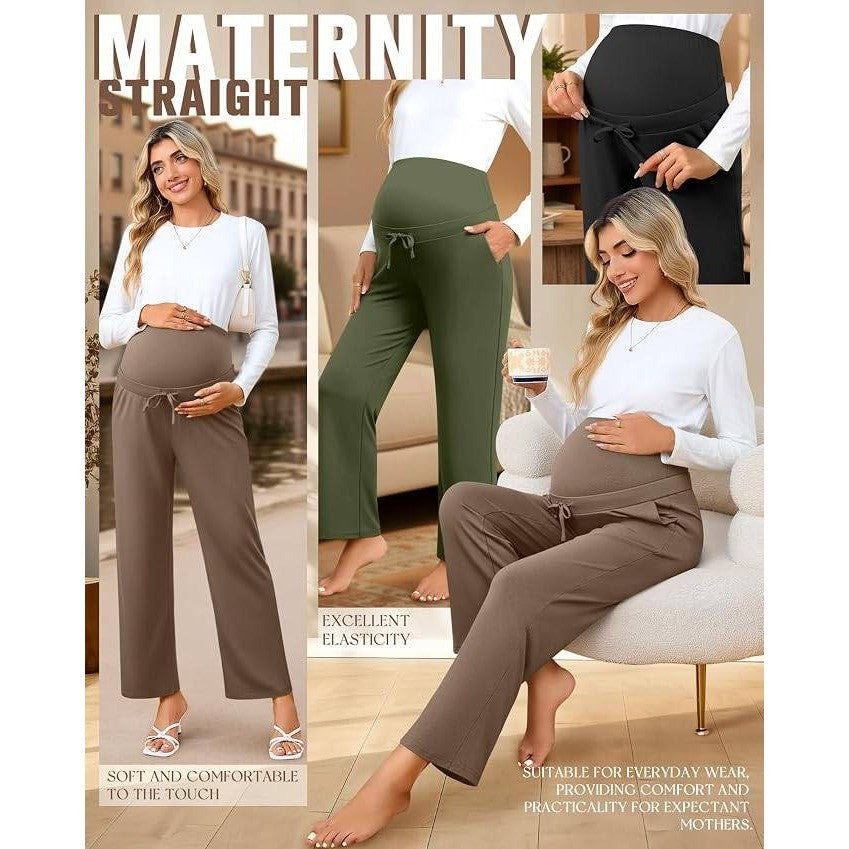 MSRP $61 Oakgarden 3 Pack Women's XXL Maternity Sweatpants Over The Belly