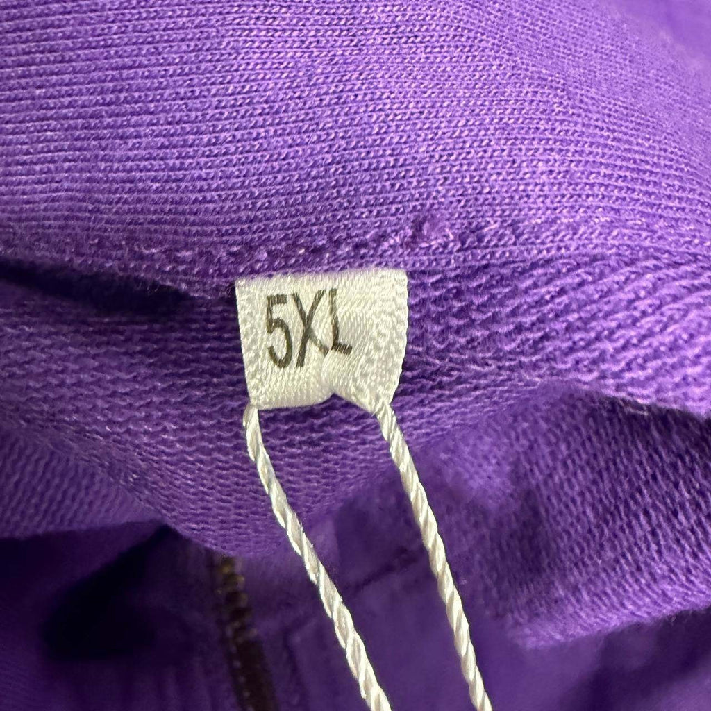 NWT Vislily Women's 5XL Purple Plus Size Sweatshirts Oversized Half Zip Pullover