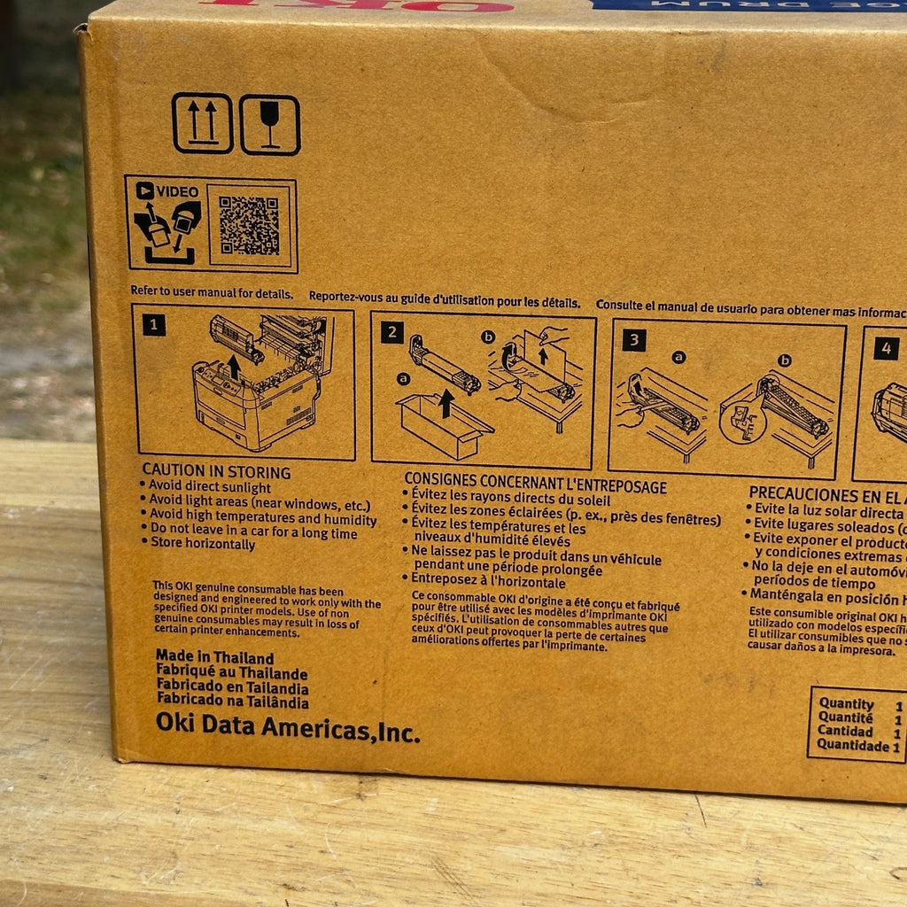 OKI Genuine Yellow Image Drum 44315101 for C610 Color Printer