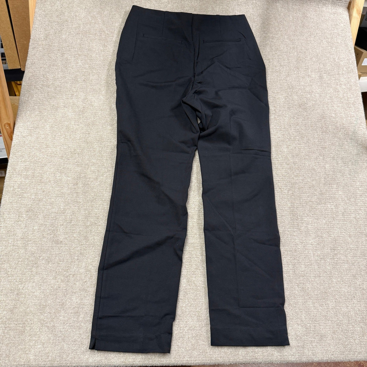 NWT Liz Claiborne Amelia Ponte Women's L Tall Black Straight Pull-On Pant