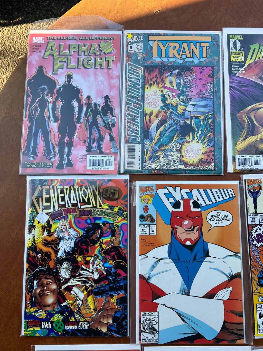 Lot of 12 Marvel Comics Excalibur, Alpha Flight, Cosmic Powers, Darkhawk, Weapon