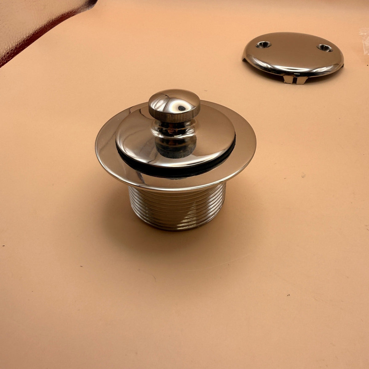 Westbrass D94-2-05 Polished Nickel Twist & Close Tub Trim Set w/ Two-Hole Overfl