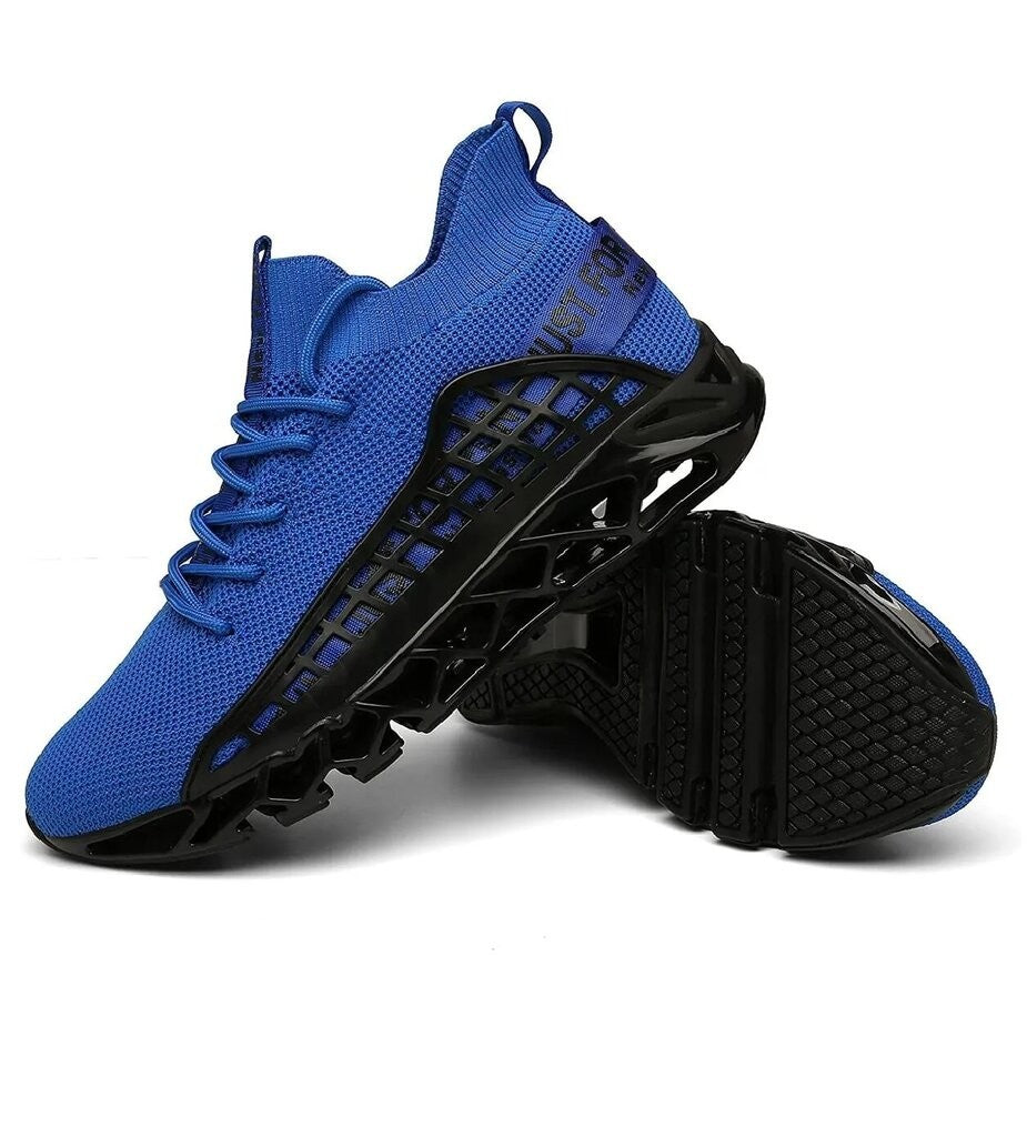 Men's US 8-9 Blue Just For Fun Breathable Athletic Running Casual Walking Shoes