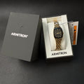 Armitron Womens 75/5195GP Diamond Accented Gold Tone Bracelet Watch New Battery