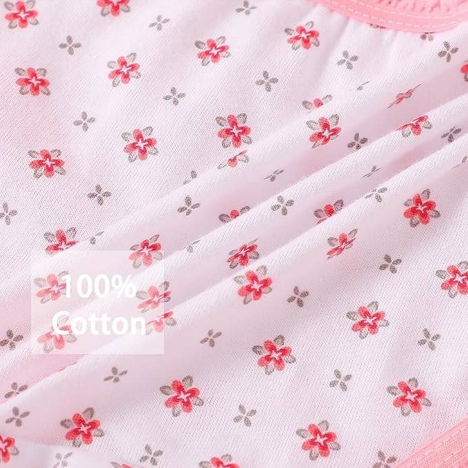 Hbhpov 12pcs Toddler Girls' 3-4T Cotton Panties Baby Soft Assorted Briefs Under