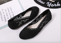 Women’s Flats Shoes Comfortable Crochet Lace Mesh Round Toe Slip On Casual Balle