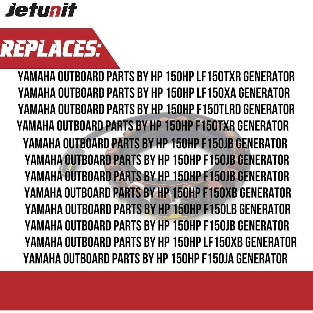 Jetunit OMG-X01YA0007 63P-81410-00-00 Stator for Yamaha 150 HP Outboard 2004-202