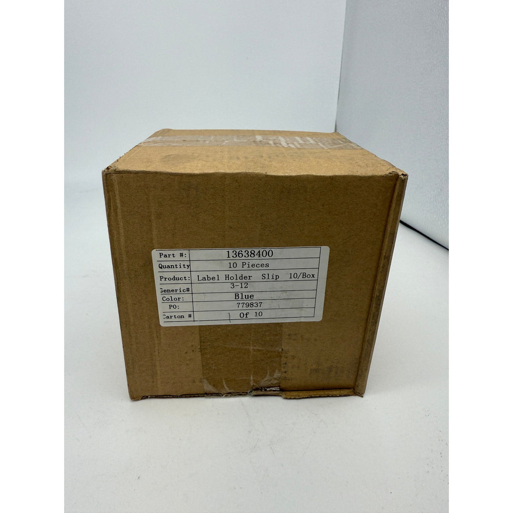 13638400 Label Holder Slip 10/Box blue