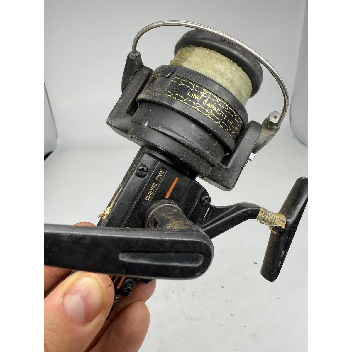 Vtg Master 605 Black Fishing Spinning Reel Ball Bearing Made in Korea