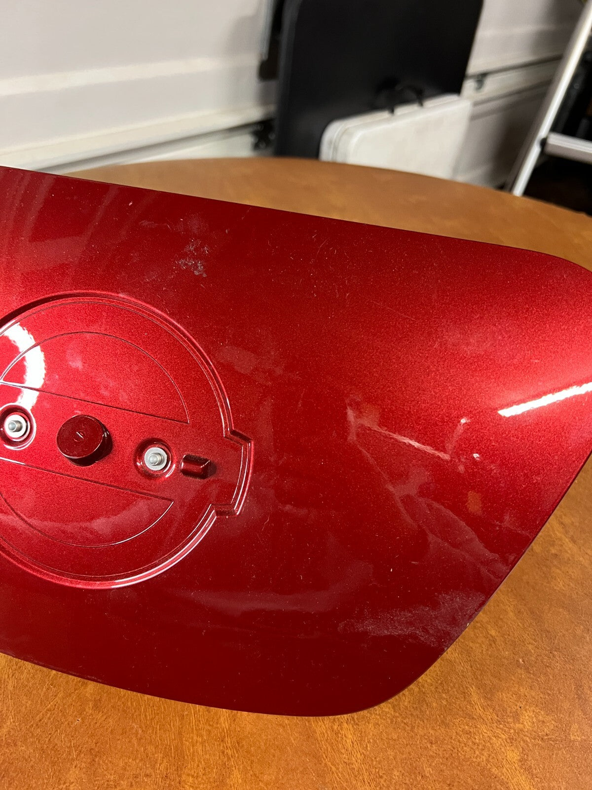 2013 Nissan Leaf Front Charge Port Door Cover Red without Emblem
