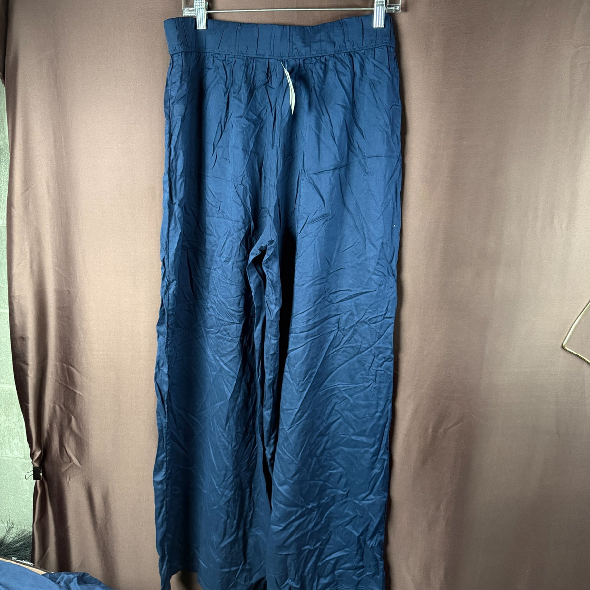 Lands' End Women's L-1X LONG Deep Sea Navy Sheer Oversized Swim Cover-up Pants