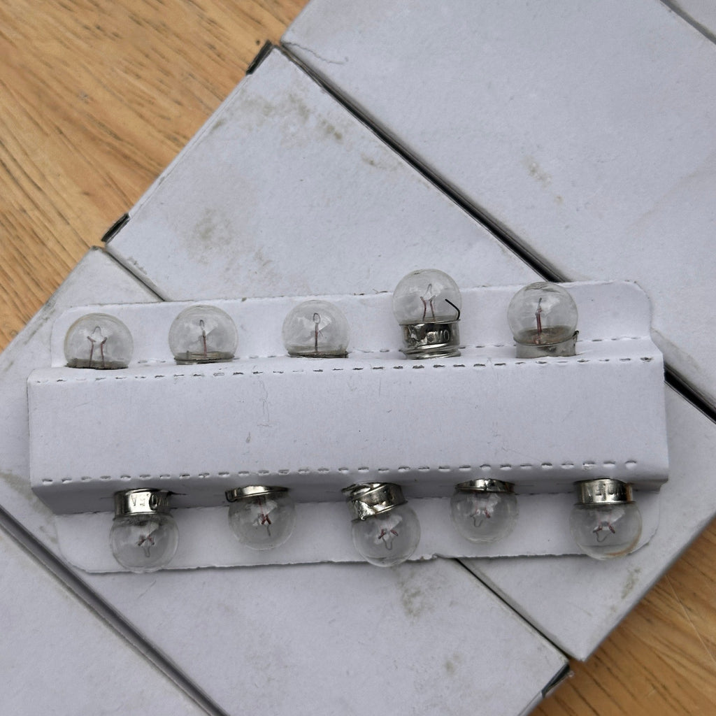Set of 5 Pack of 10 Miniature Lamps 6.15V 0.5A Light Bulbs
