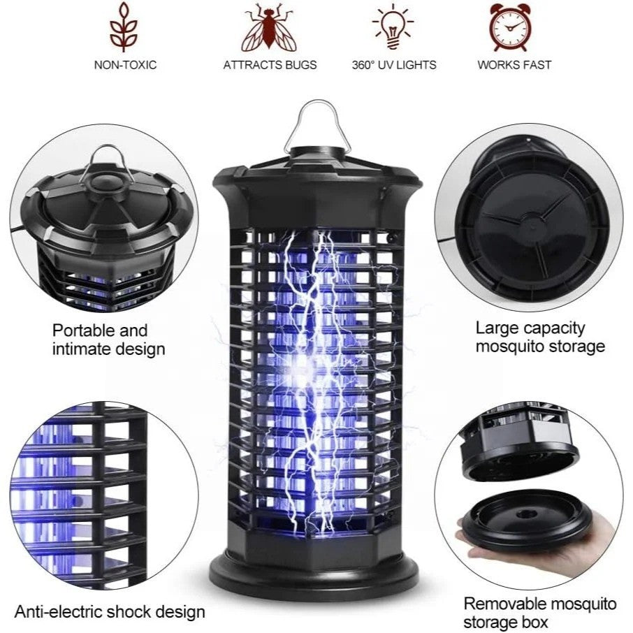 JY-269 Electric Mosquito Killer 1000V Powerful Insect Zapper UV Lamp for Home