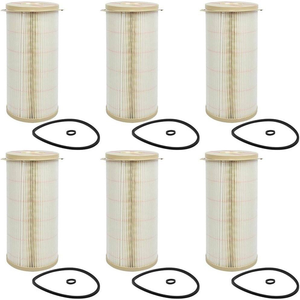 Set of 6 SEGULER 2020PM 30 Micron Diesel Fuel Filter Cartridge Compatible with