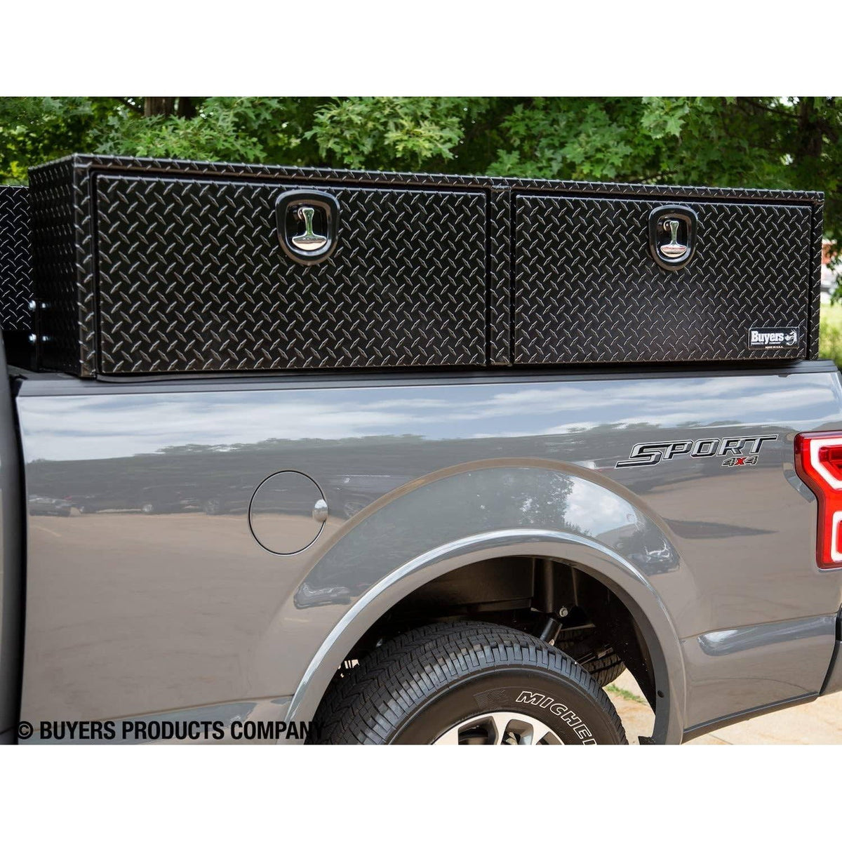 Buyers Products 1721551, 72x13x16" Black Diamond Tread Topsider Truck Box Alum