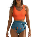 MSRP $36 Dokotoo Women's M 2 Piece Swimsuit Scoop Neck Sleeveless Racerback