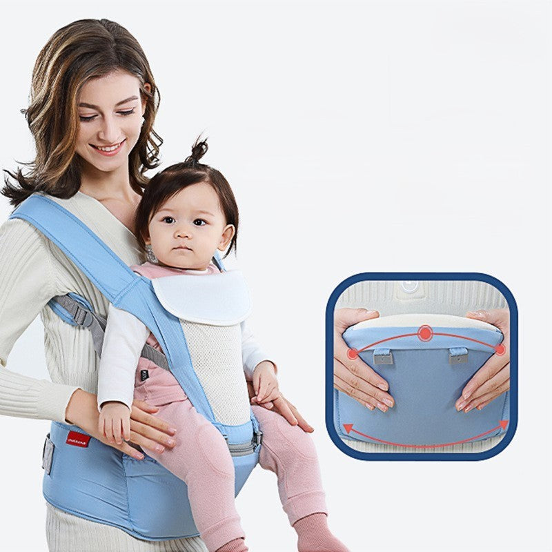 6-in-1 Baby Carrier with Hip Seat Waist Stool Ergonomic Breathable Newborn to To