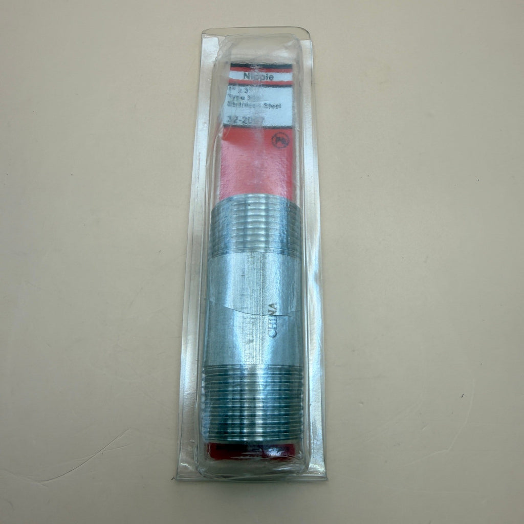 LASCO 32-2007 1-Inch by 3-Inch Type 304 Stainless Steel Pipe Nipple