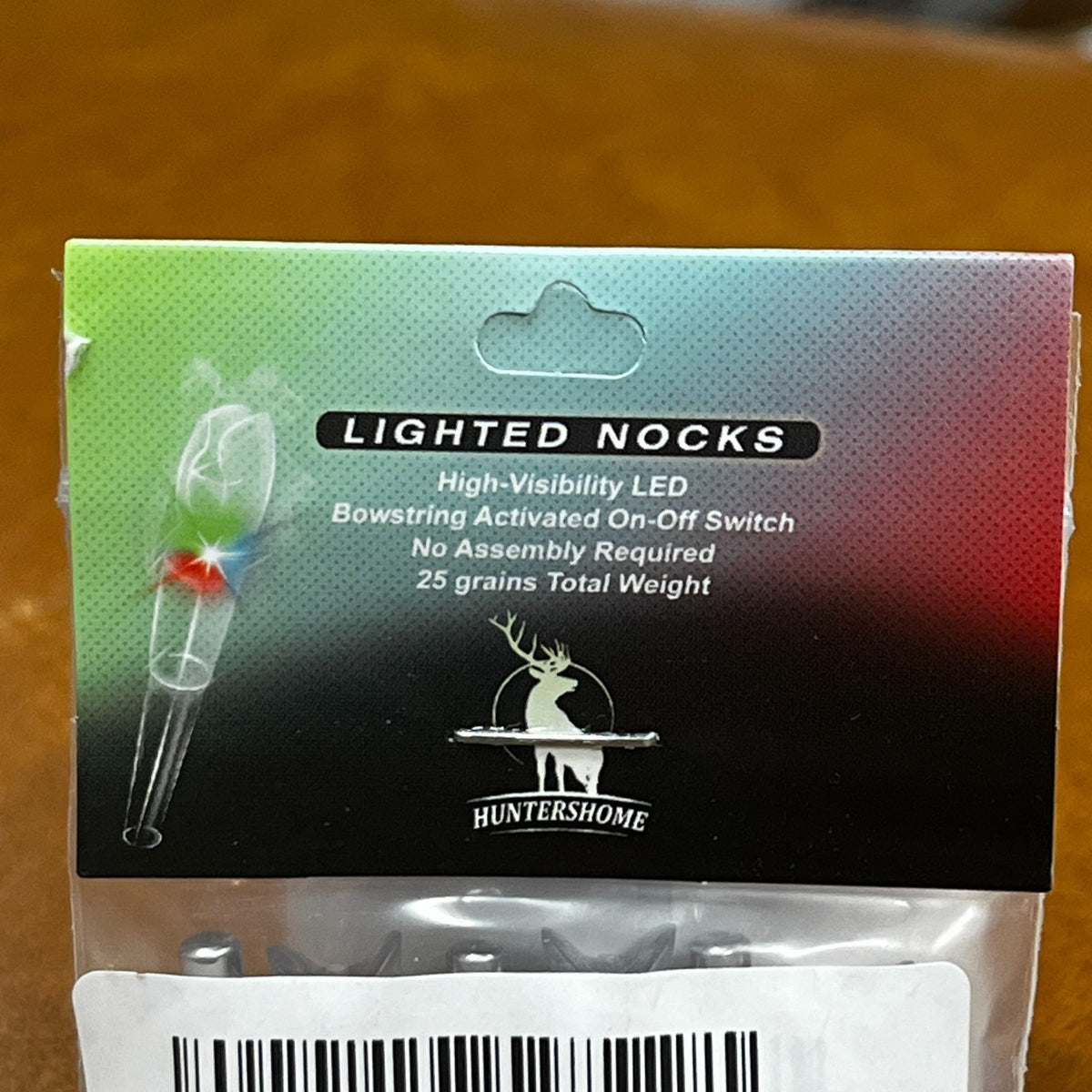 Pack of 6 LED Lighted Nocks for Crossbow Bolts 0.300"/ 7.62mm On/Off Switch