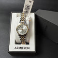 MSRP $65 Armitron Women's 75/5304TTB Two Tone Bracelet Watch New Battery, Ea