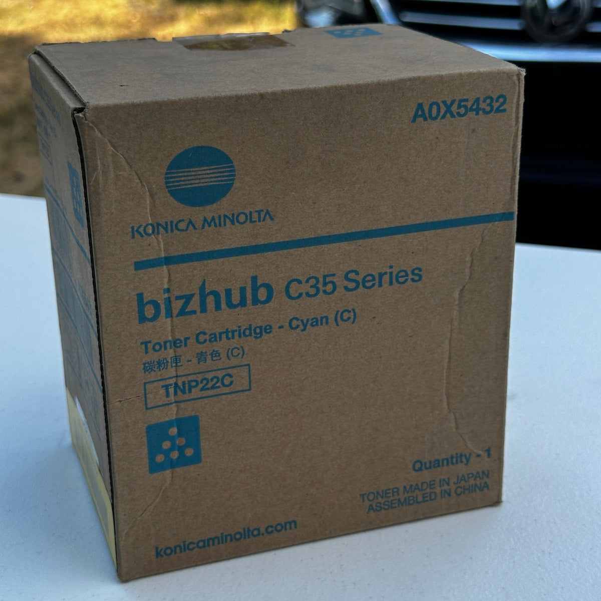 Genuine Konica Minolta TNP22C Cyan Toner Cartridge A0X5432 bizhub C35 Series